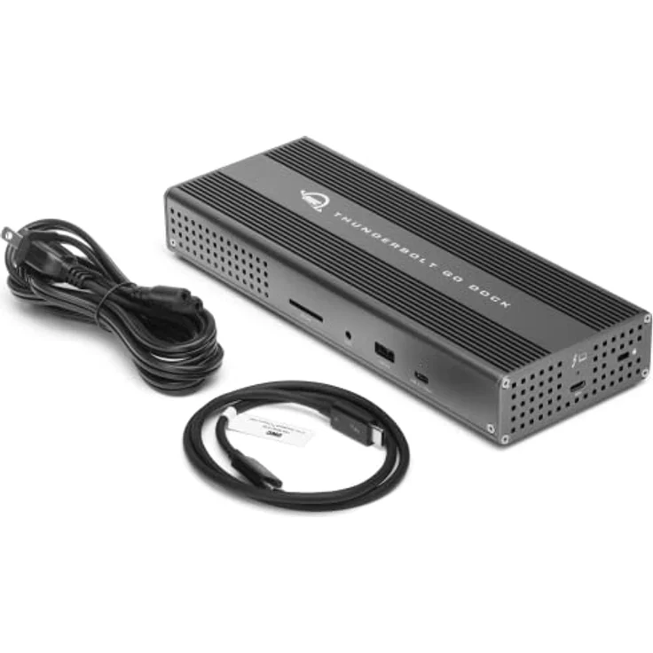 OWC Thunderbolt Go Dock, 11 Anschlüsse, integriertes Netzteil, 90 W Ladegerät, kompatibel mit Thunderbolt und USB-C Macs, PCs, iPads, Chromebooks und Android-Geräten, OWCTB4DKG11P – Bild 2