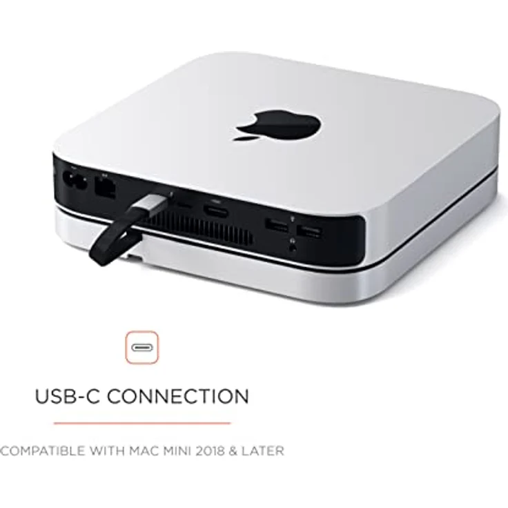 Satechi Stand Hub für Mac Mini, silber (ST-ABHFS) – Bild 4