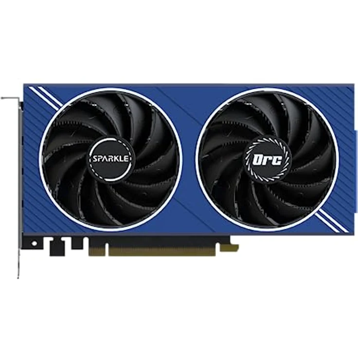 SPARKLE Intel Arc A750 ORC OC Edition DDR6 HDMI 2200MHz 8GB Dual Fan Grafikkarte - Blau – Bild 2