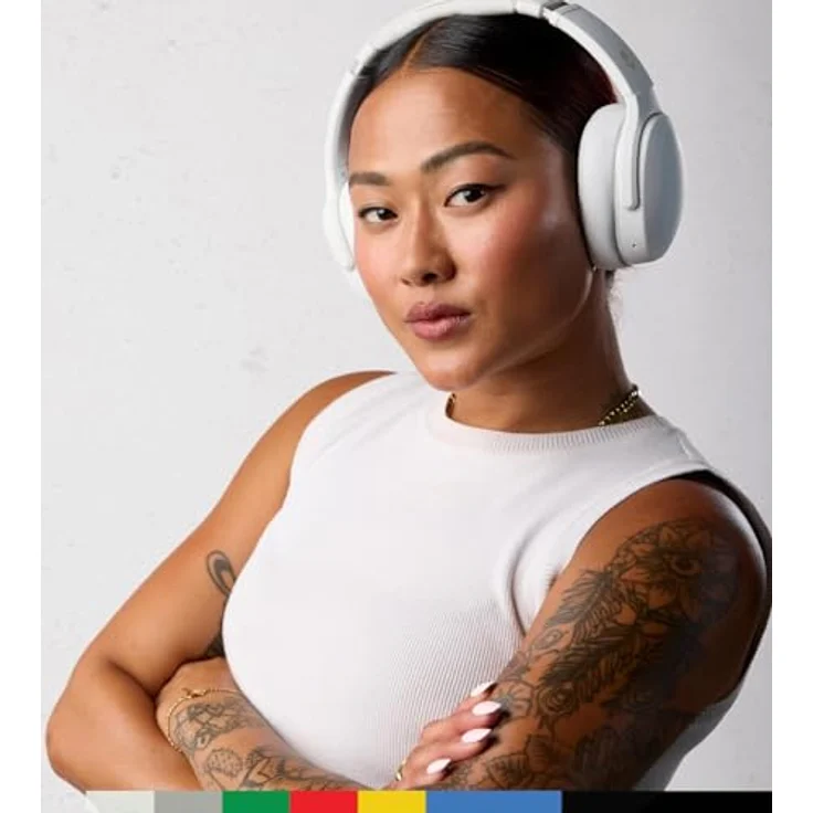 Skullcandy Crusher Evo - Bone/Orange Glow, Kopfhörer mit hochwertigen Abmessungen und langlebiger Materialqualität – Bild 5