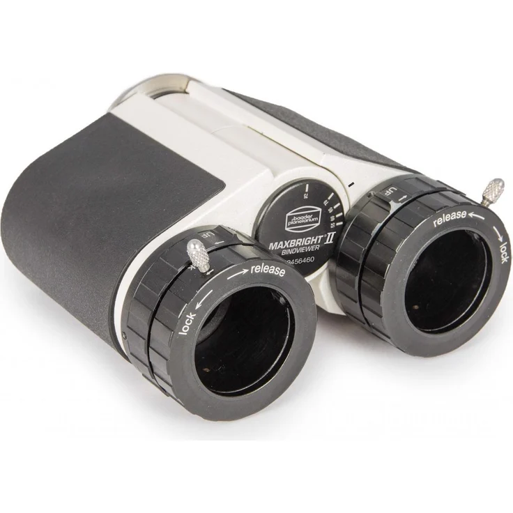Baader Planetarium MaxBright II, Binokular mit T-2 und Zeiss Mikro-Bajonett Adaptern, im gepolsterten Koffer, 27 mm Prisma, ergonomische ClickLock® Okularklemmen, Dioptrienausgleich