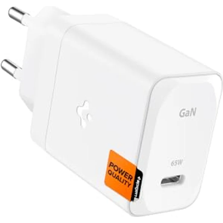 Spigen ArcStation Pro GaN-651 Ladegerät 65W + USB-C Kabel - Schnellladegerät Weiß – Bild 1
