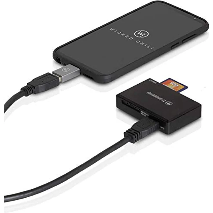 Wicked Chili USB C 3.2 Gen1 SuperSpeed Adapter USB C auf USB A (Premium Alu-Adapter) kompatibel mit Xiaomi Redmi, Samsung Galaxy S21 Ultra, A32, M42, Huawei P40 Pro, Mate 40 Pro und Typ C Smartphones – Bild 6