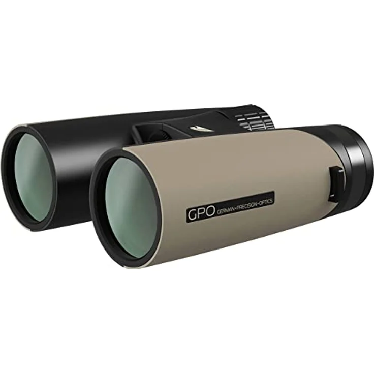 GPO German Precision Optics X42 mm, Fernglas B342 x 42 mm, Sand, Schwarz - Leichtes Magnesiumgehäuse, hohe Lichtdurchlässigkeit – Bild 2