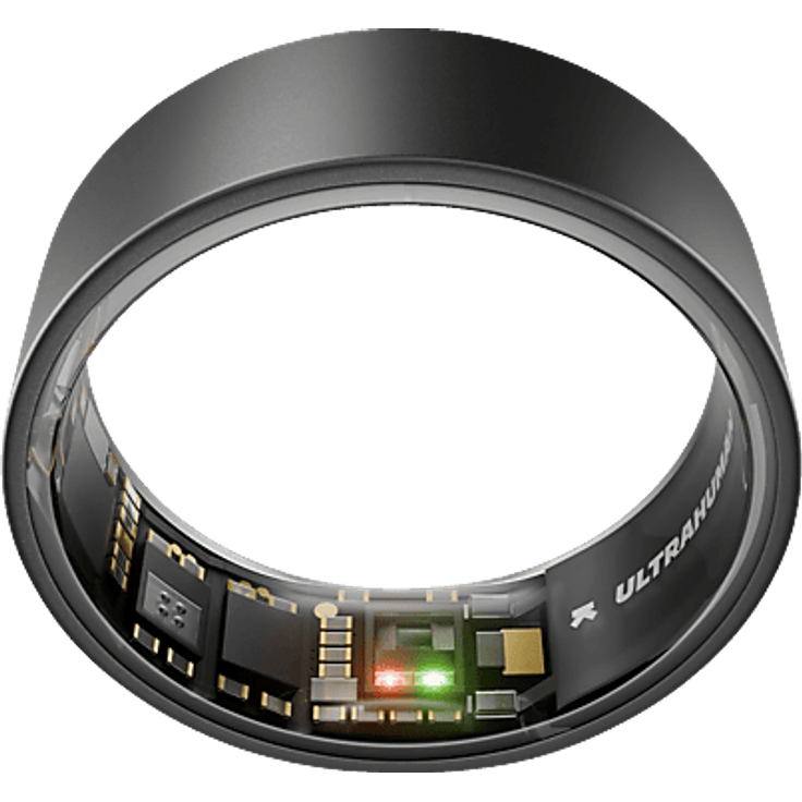 ULTRAHUMAN Ring AIR – Smart Schlaf- und Fitness-Tracker für Frauen und Männer, Matte Grey, Größe 7, umfassende Gesundheitsüberwachung ohne Abonnement