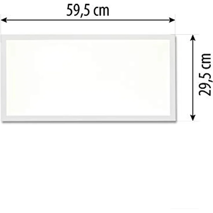Northpoint LED Panel Deckenleuchte Wandleuchte mit RGB Backlight Hintergrundbeleuchtung 15W Warmweiß/Kaltweiß Mood RGB Fernbedienung 60x30cm – Bild 2