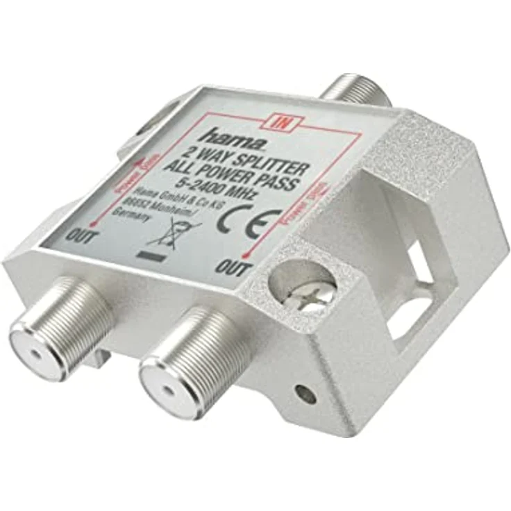 Hama SAT-Verteiler, 2-fach, voll geschirmt – Bild 1