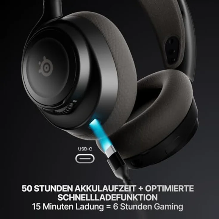 SteelSeries Arctis Nova 7 Wireless Gen 2, Multi-Plattform Gaming-Headset mit 50+ Std. Akkulaufzeit, 2,4 GHz/Bluetooth, Echtzeit-App-Steuerung, für PC, PS5, PS4, Switch 1/2 und Mobilgeräte – Bild 5