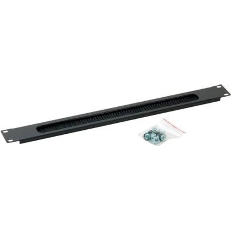 Triton Netzwerkschrank Triton, blinde Frontplatte mit Kabeldurchführung, 1U für 19-Rack, robustes Stahlblech, inkl. Montageset