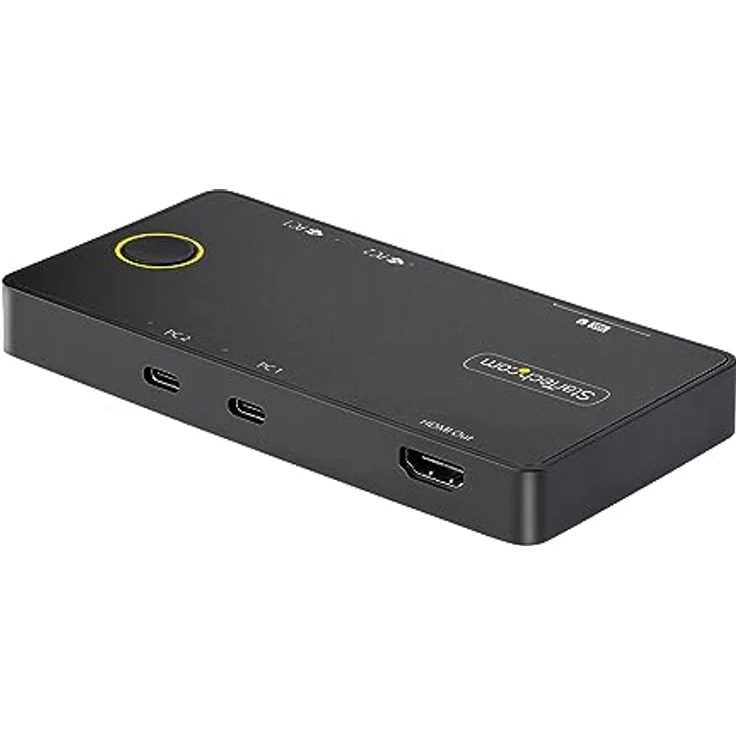StarTech.com 2-Port USB-C KVM-Switch, EIN 4K 60Hz HDMI Monitor, 100W Power Delivery Pass-Through für jeden Laptop/Tablet, USB Betrieben, USB Typ-C/USB4/Thunderbolt 3/4 kompatibel (C2-H46-UC2-PD-KVM) – Bild 2