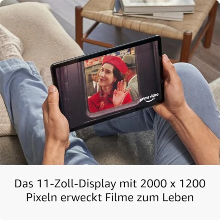 Amazon Fire Max 11-Tablet (Neueste Generation), 11 Zoll, Octa-Core-Prozessor, 4 GB RAM, 64 GB, grau, 14 Std. Akkulaufzeit, mit Werbung – Bild 2