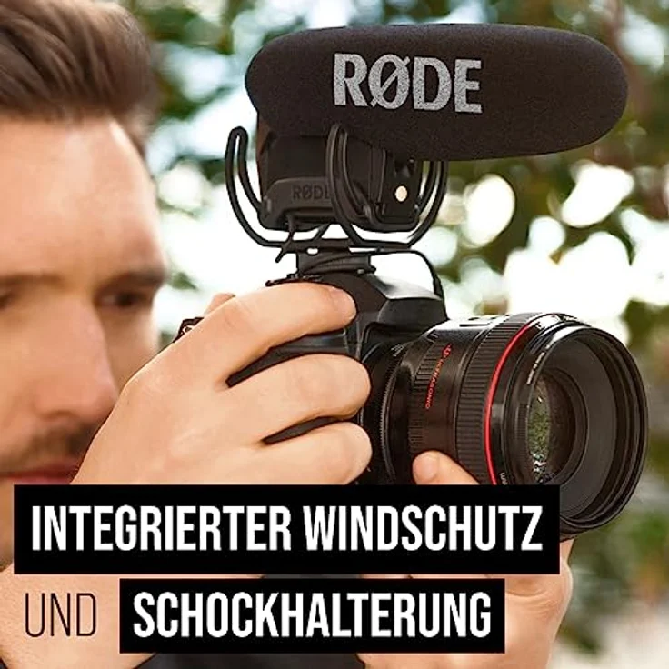 Rode VMPRY VideoMic Pro Rycote, Kamera-Richtmikrofon mit Lyre, Batteriespeisung – Bild 3