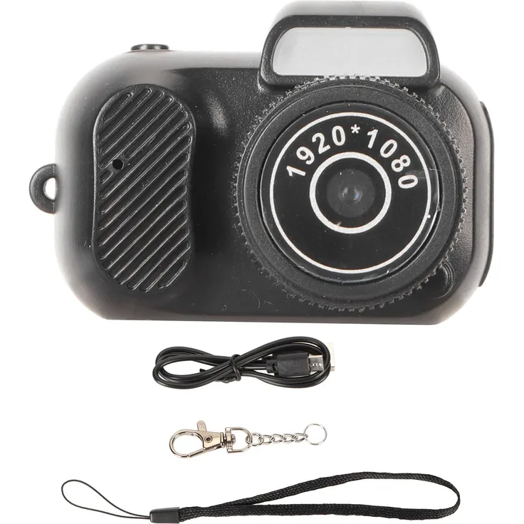 Lixada Tragbare Mini-DV-Digitalkamera, 1080p Retro-Spiegelreflexkamera mit 0,96-Zoll-Display, multifunktionaler Mini-Videorekorder für Outdoor-Aktivitäten, unterstützt bis zu 128 GB Speicher