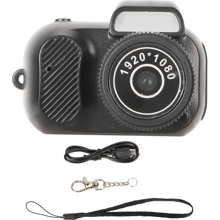 Lixada Tragbare Mini-DV-Digitalkamera, 1080p Retro-Spiegelreflexkamera mit 0,96-Zoll-Display, multifunktionaler Mini-Videorekorder für Outdoor-Aktivitäten, unterstützt bis zu 128 GB Speicher