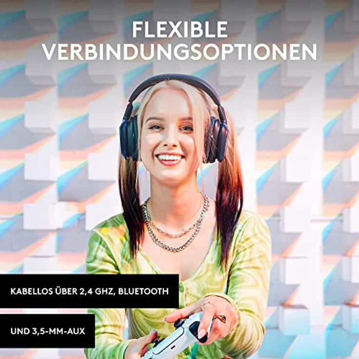 Logitech G Astro A30 LIGHTSPEED Kabelloses Gaming-Headset, Bluetooth-fähig, Dolby Atmos, Abnehmbares Boom, 27 h Akku, USBC-Ladung, für Xbox, PS5, PS4, Nintendo Switch, PC, Android - Blau – Bild 3