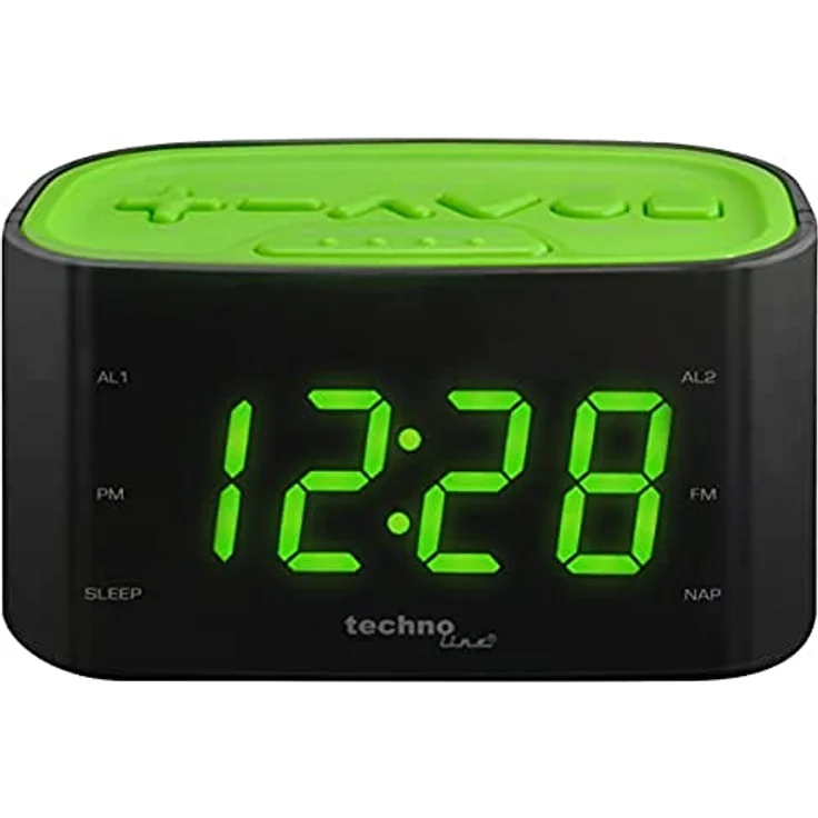 Technoline WT 465 LED Radiowecker mit Tasten im Play-Controller Design, grün – Bild 2