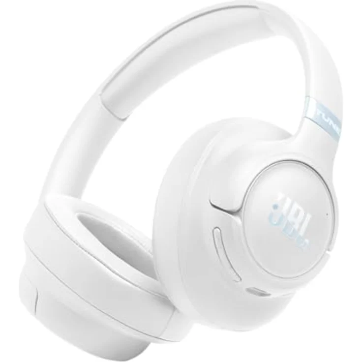 JBL Tune 780 NC, Kabellose Over-Ear-Kopfhörer mit adaptivem Noise-Cancelling, 76 Stunden Akkulaufzeit, Schnellladefunktion, Weiß – Bild 1