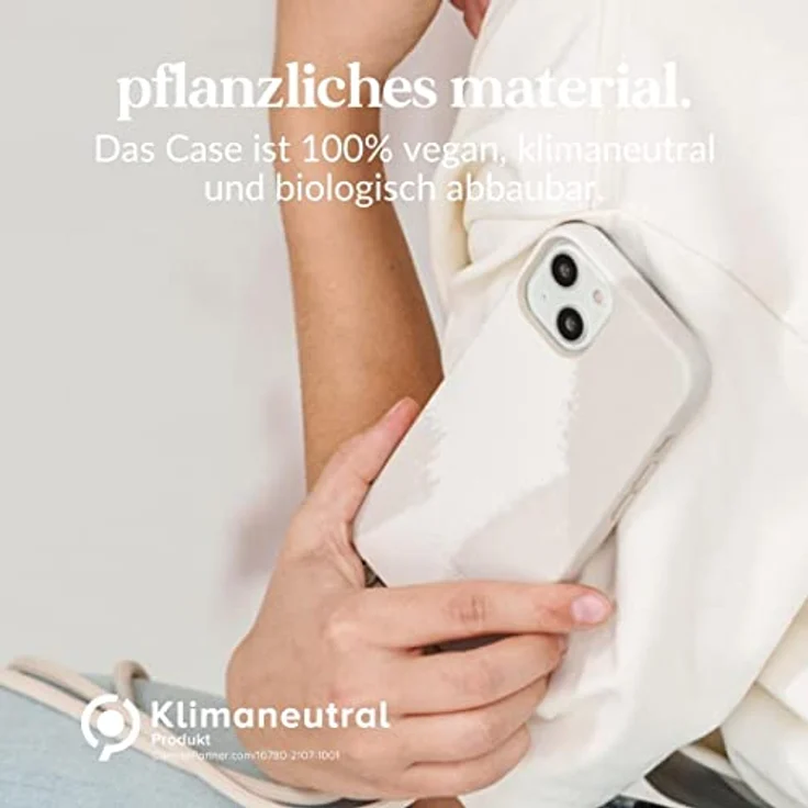 Woodcessories Change Case Batik für iPhone 13 mini, creme weiß – Bild 4