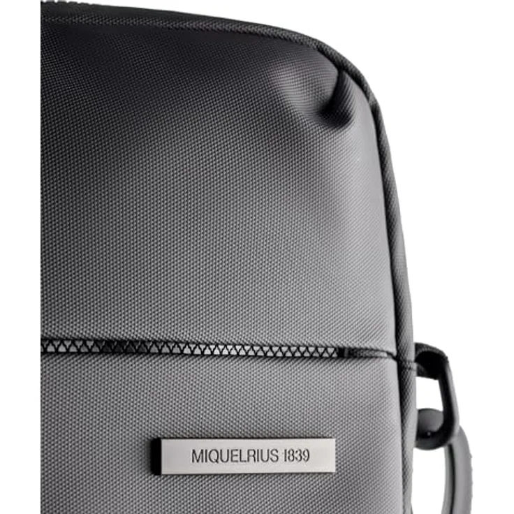 Miquelrius Aktentasche mit gepolstertem Laptopfach, Notebooktasche, Wasserabweisend, Schwarz – Bild 6