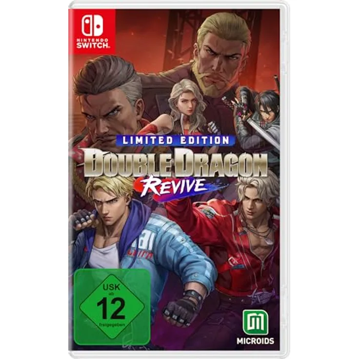 Microids Double Dragon: Revive - Limited Edition, Nintendo Switch Spiel mit 3D-Grafik und lokalem Multiplayer, ab 12 Jahren