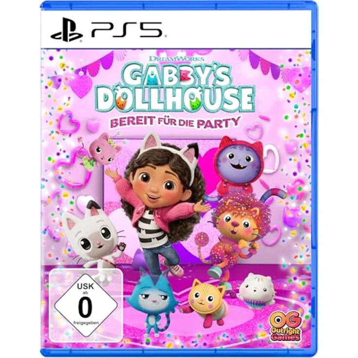Outright Games Gabbys Dollhouse: Bereit für die Party - PS5, kreatives Partyspiel mit lokalem Koop-Modus, für Kinder – Bild 1