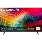 LG 43NANO81A6A, 43 Zoll NanoCell Fernseher mit α5 Gen7 4K AI-Prozessor und webOS 24