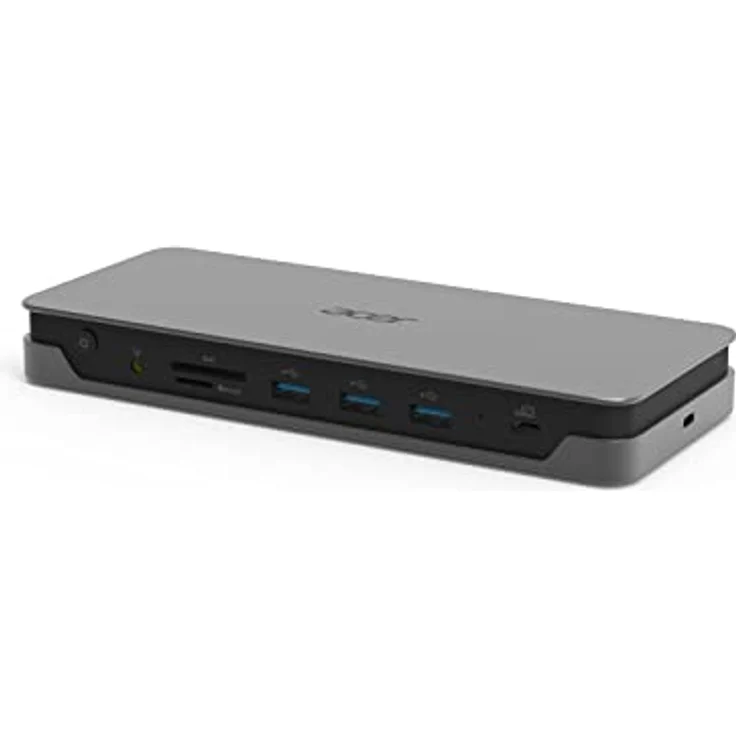 Acer USB C Docking Station USB Type-C Gen 1 Dock ADK230-2xHDMI 2.0, DisplayPort 1.4, USB Type-C 3.1Gen.1, 3xUSB3.1 Type-A Gen.1, RJ45/LAN, SD Kartenleser, Audio-Anschluss (auch für Headset) – Bild 3