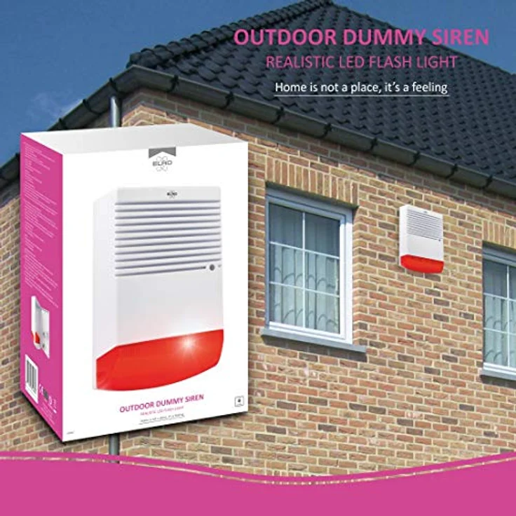ELRO ADS1F Dummy Alarmsirene-Attrappe-mit blinkendem LED-Licht – Bild 3