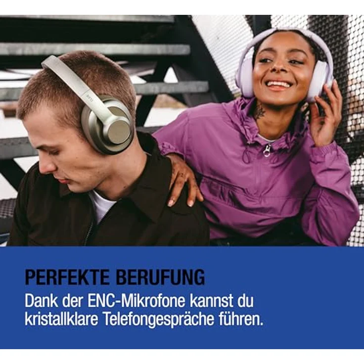 Fresh'N Rebel Clam Ace 2, Kabellose Kopfhörer mit aktiver Geräuschunterdrückung, 100 h Wiedergabezeit, Blau – Bild 6