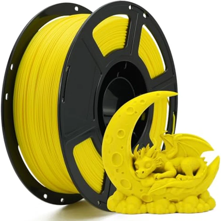 FLASHFORGE High Speed PLA+ 3D-Druckerfilament Gelb, Verbessertes Schmelzflussverhalten für schnellere Drucke, Mattes Finish, Satt und Kräftig – Bild 1