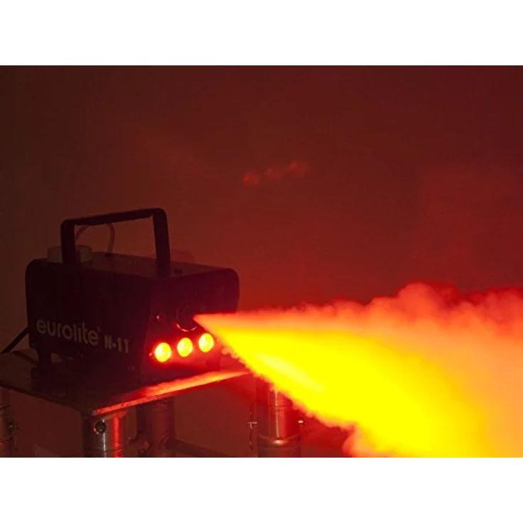Eurolite N-11 LED Hybrid amber Nebelmaschine | Kompakte 400-W-Nebelmaschine mit amberfarbenen LEDs | Der austretende Nebel wird beleuchtet | Der Nebel wirkt dadurch wie Feuer – Bild 5