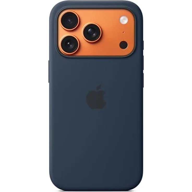 Apple iPhone 17 Pro Silikon Case mit MagSafe, mit recyceltem Material und Mikrofaserfutter, Mitternacht – Bild 1