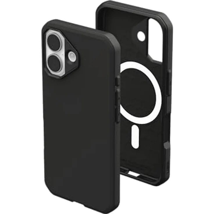 URBAN ARMOR GEAR Civilian LT Case für Apple iPhone 17, Hülle mit 6m Fallschutz, Wireless Charging und erhöhtem Rand, schwarz