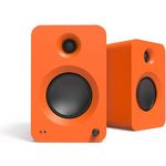 Kanto Ren 200W Powered Speaker System with HDMI ARC Input for TV & Home Theater | USB-C and Bluetooth 5.3 | High/Low Pass Filter | Pair | Matte Orange