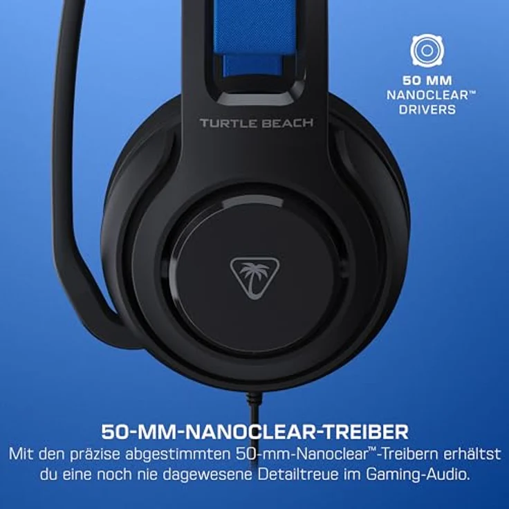 Turtle Beach Atlas 200, Over Ear Kopfhörer kabelgebunden mit Frequenzbereich von 20 - 20000 Hz, schwarz, versandkostenfrei – Bild 3