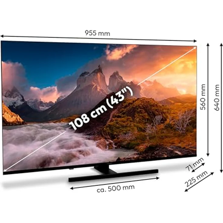 MEDION MD 843600, 43 Zoll QLED Smart-TV mit 4K Ultra HD, Dolby Vision HDR, DTS X, Dolby Atmos, VIDAA Store, schwarz – Bild 7