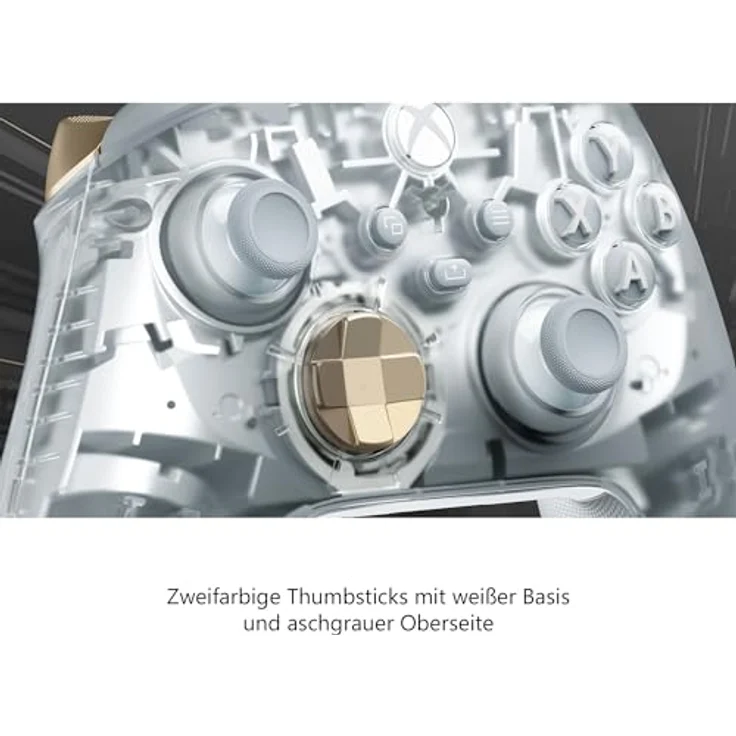 Xbox Wireless Controller – Ghost Cipher Special Edition für Xbox Series X|S, Xbox One und Windows Geräte, Transparentes Design mit metallic-silbernen Innenteilen – Bild 5