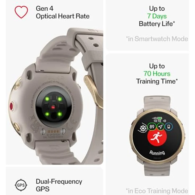 Polar Vantage M3 – Multi-Sport-Smartwatch mit AMOLED-Display, Dual-Frequenz-GPS, Turn-by-Turn-Navigation, bis zu 7 Tage Akkulaufzeit – Bild 3