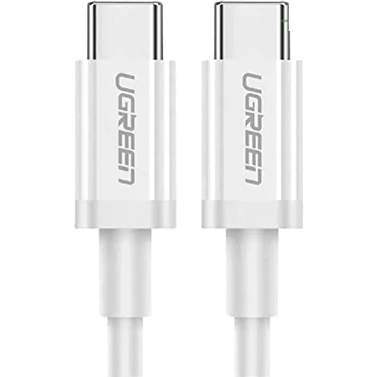 Ugreen USB-C Kabel US264, 2m, Schnellladung, Weiß, 40 MB/s Datenübertragung