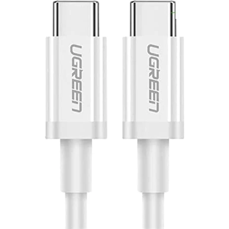 Ugreen USB-C Kabel US264, 2m, Schnellladung, Weiß, 40 MB/s Datenübertragung – Bild 1