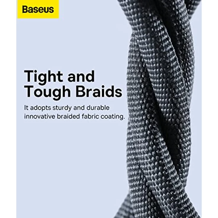 Baseus Crystal Shine Series USB-Kabel, 2.4A für schnelles Aufladen und Datenübertragung, 1.2m, schwarz – Bild 5