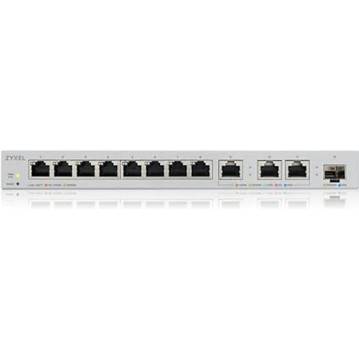 ZYXEL 12-P SMART Managed Switch, Gigabit RJ-45 & Multi-Gigabit Ports, webbasierte Verwaltung, energiesparend, Flüster-Silent – Bild 2