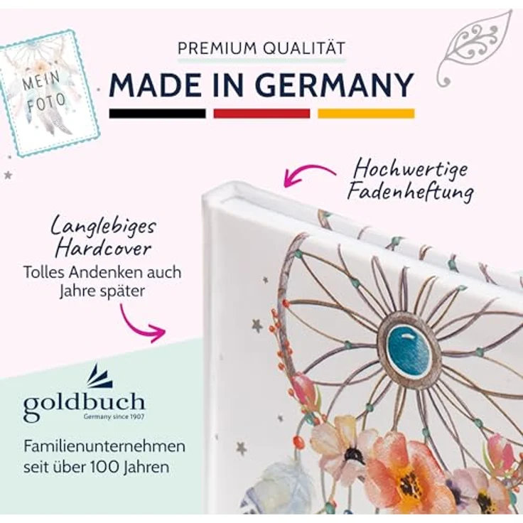 Goldbuch Freundebuch Traumfänger Freundebuch – Bild 4