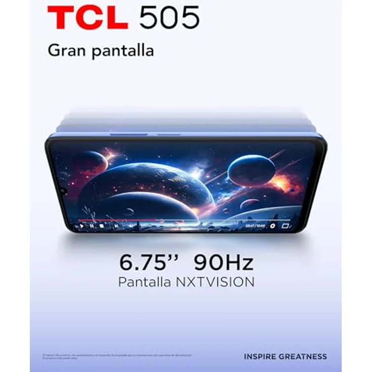 TCL 505 (128 GB, Space Gray, 6.75", 50 Mpx, 4G), Smartphone, Grau – Bild 5