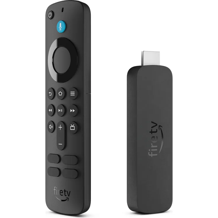 Amazon Fire TV Stick 4K, Streaming Box mit 8 GB Speicher, Ultra HD 4K, Alexa-Sprachfernbedienung, Schwarz