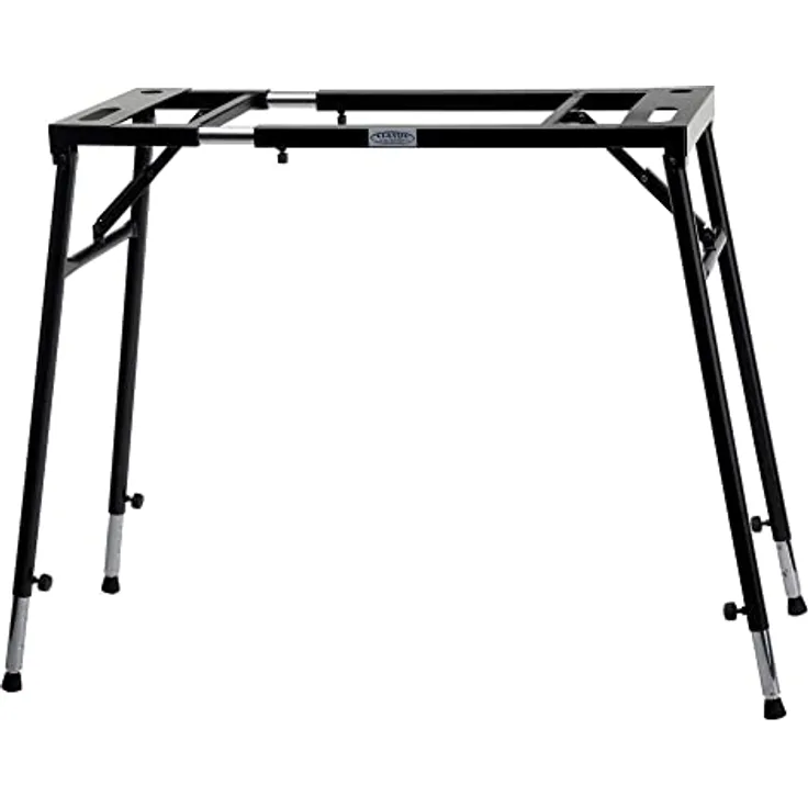 Classic Cantabile Keyboardständer Klapptisch - für Digitalpianos oder Masterkeyboards - Auflagefläche ausziehbar - höhenverstellbar von 65-110 cm - schwarz