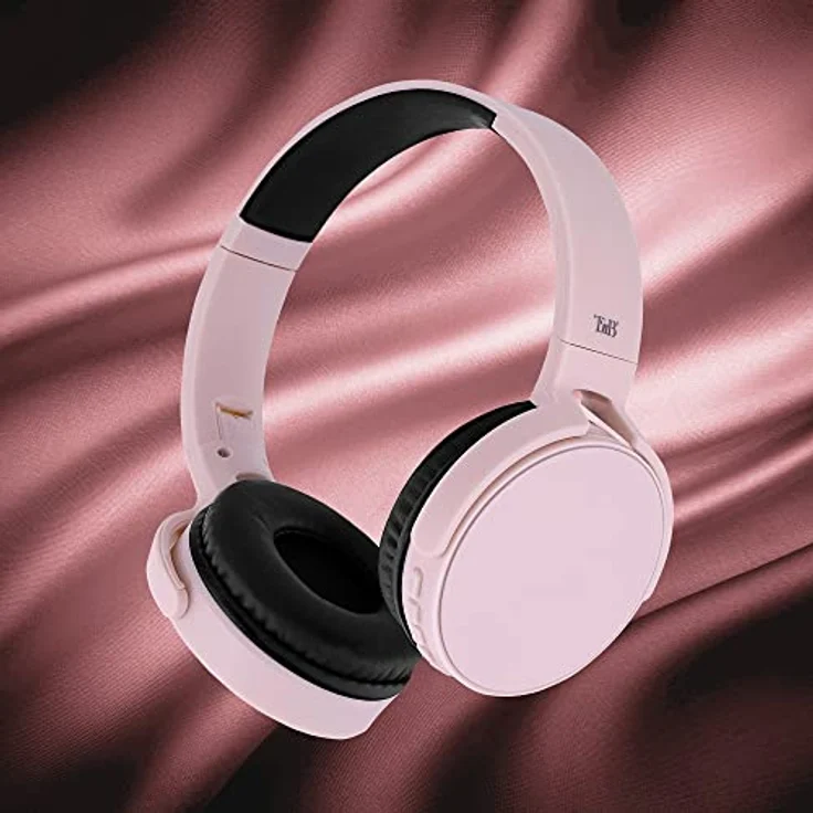 T'nB Kabellose Bluetooth-Kopfhörer Single 2, 8 Stunden Hörzeit, verstellbar, integriertes Mikrofon, für Sport und Training, Rosa – Bild 4
