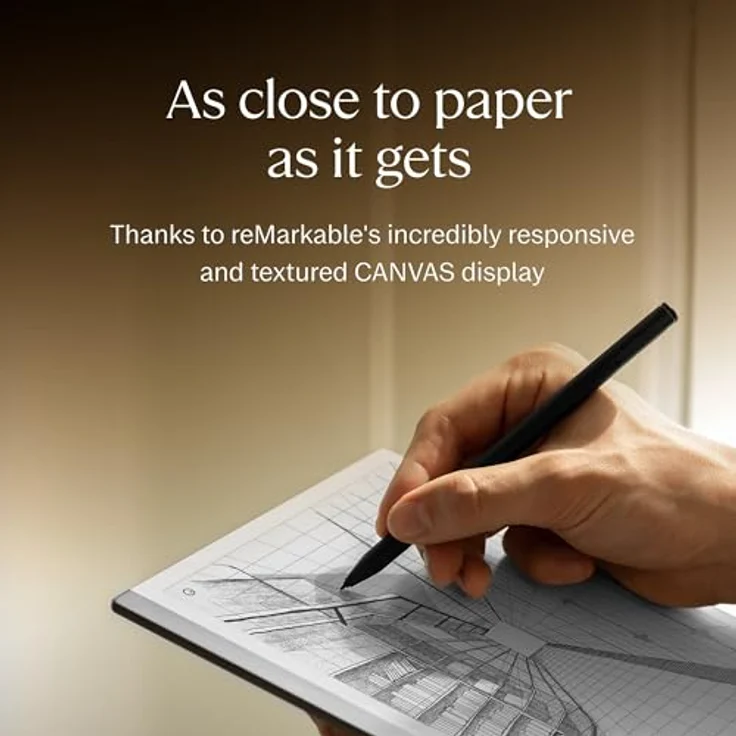 Remarkable 2 - Die Neue Generation der Paper-Tablets (Marker Plus inklusive Radierer) – Schreibe auf das papierähnliche Display und alle Deine Notizen Werden automatisch in digitalen Text umgewandelt – Bild 4