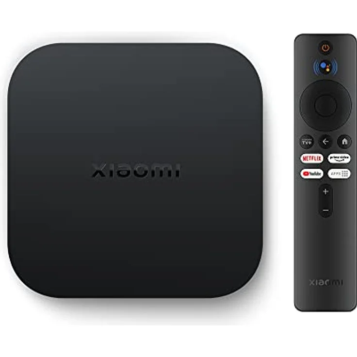 Xiaomi TV Box S 2nd Gen, 4K Ultra HD Streaming Media Player, 2GB RAM 8GB ROM Smart TV Box, Soporta Google TV, Dolby Vision, HDR10+, Dolby Atmos, DTS-HD, Wireless Projection, Dualband-WLAN, Schwarz – Bild 1