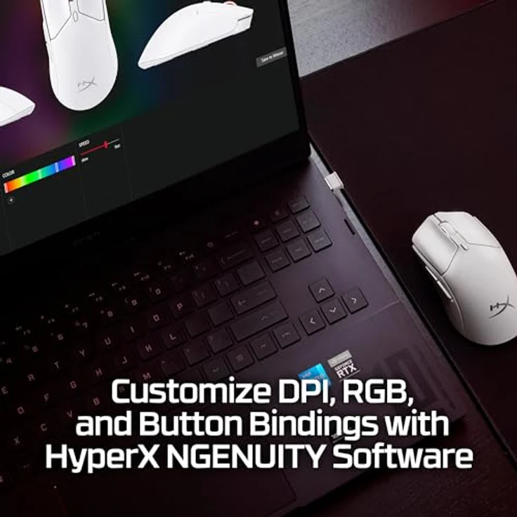 HP HyperX Pulsefire Haste 2 (Kabellos), Maus, Schwarz - Preisvergleich – Bild 9